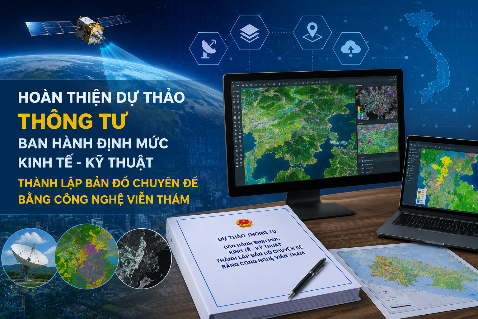 Hoàn thiện dự thảo Thông tư ban hành định mức kinh tế - kỹ thuật thành lập bản đồ chuyên đề bằng công nghệ viễn thám